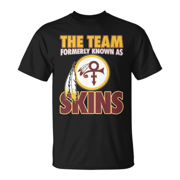 The Team Formerly Known As Skins Washington Football NFL Retro Logo Fan T-Shirt - Picture 1 of 5